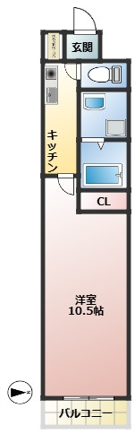 ハイツ東一津屋公輝の間取り