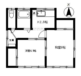 武藤貸家の間取り