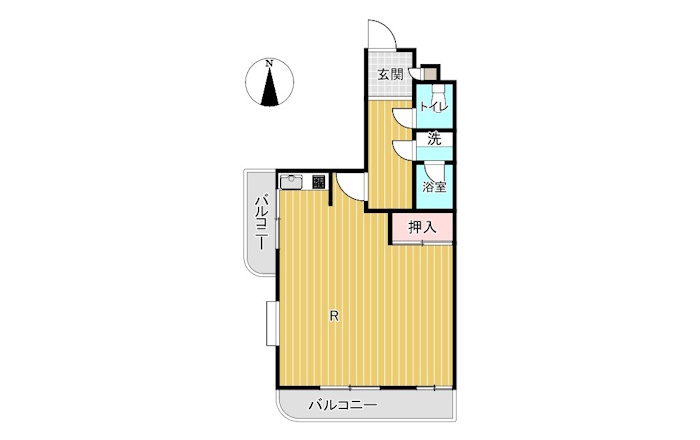 ライオンズマンション岐阜清本町【2階】の間取り