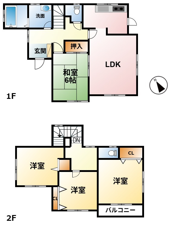 松尾町高富売り戸建ての間取り