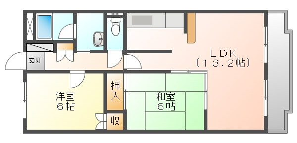 アヴェニューＫ＆Ｋの間取り