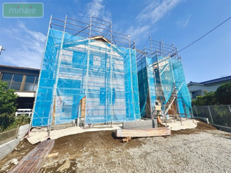 【前面道路含む現地写真】 | 当社で現地販売会開催中 水廻り集中型　大日　1号棟 | 現地（2025.10.26）