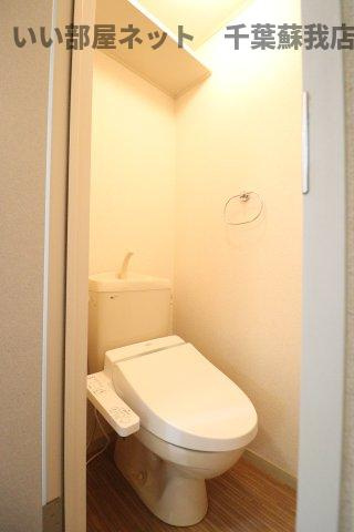ソレイユ若葉　Bのトイレ|ゆったりとした空間のトイレです