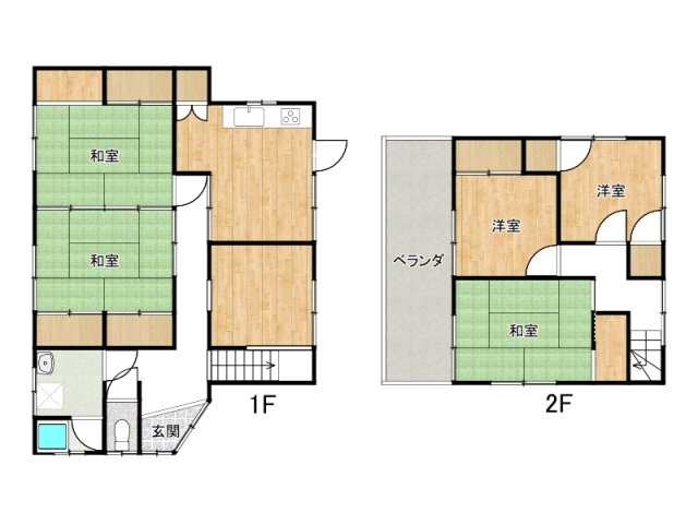 姫路市安富町狭戸/中古戸建の間取り
