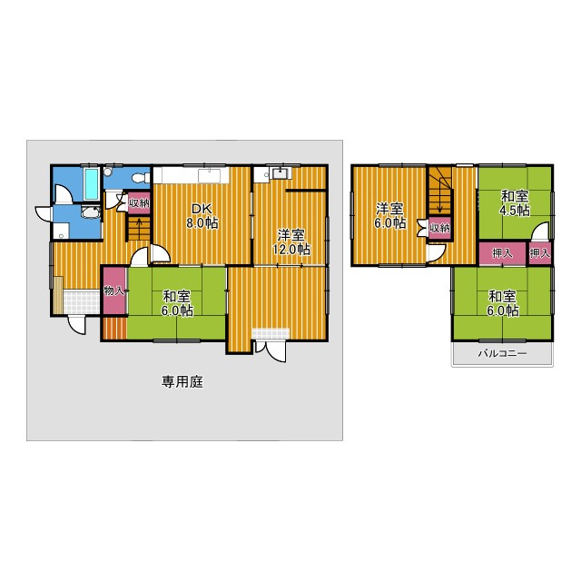 大字嬉戸建の間取り