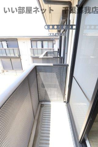 ソレイユ若葉　Bのバルコニー|広々としたバルコニーです