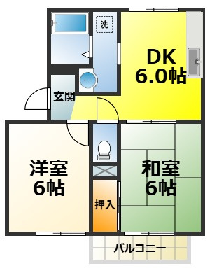 紙屋ハウス5番館の間取り