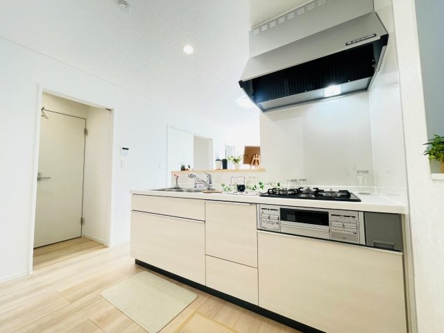 豊田市上丘町第1　新築分譲住宅　全3棟　1号棟のキッチン|使い勝手の良いシステムキッチン。