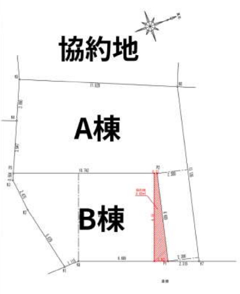 横浜市港南区港南6丁目 新築戸建て【仲介手数料無料】の区画図