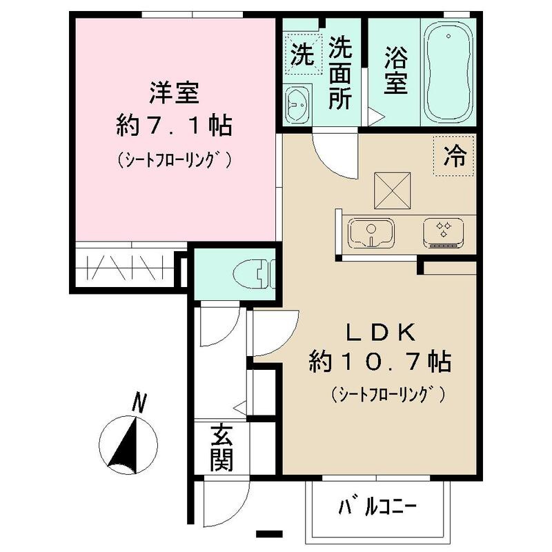クレールKⅡの間取り