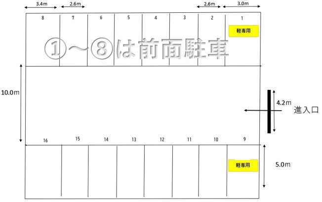 【区画図】 | 宮浦TMパーキング