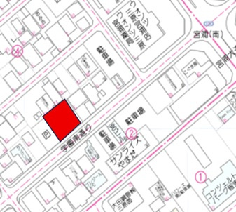 【地図】 | 宮浦TMパーキング