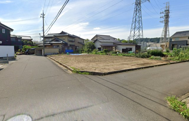 福井市江端町　売地の前面道路含む現地写真