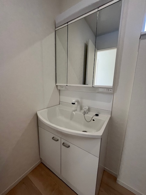 北諸県郡三股町五本松の新築一戸建の独立洗面台