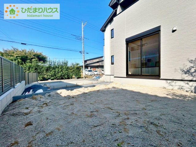 那珂市菅谷11期　新築戸建の庭|お庭付物件になります！お庭遊びや、プールなどお子様も大喜び(^^)