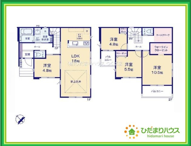 那珂市菅谷11期　新築戸建の間取り|家族だんらんで、笑顔のたえない時間も増えそうな広々としたLDKが魅力です(^^)/窓も多くて明るい空間でくつろげます。