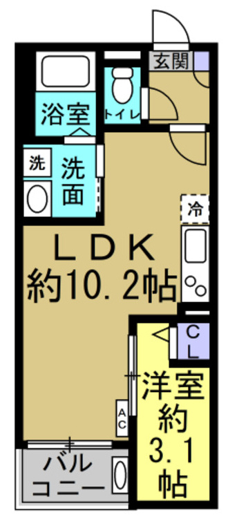 ジャックシンチワンの間取り