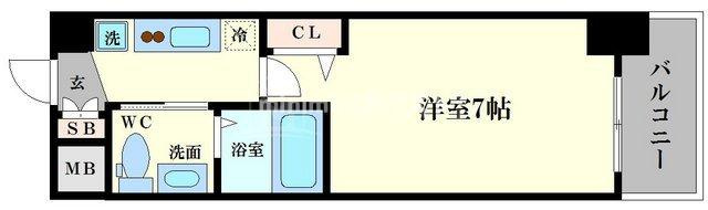 TLRレジデンス本町WESTの間取り