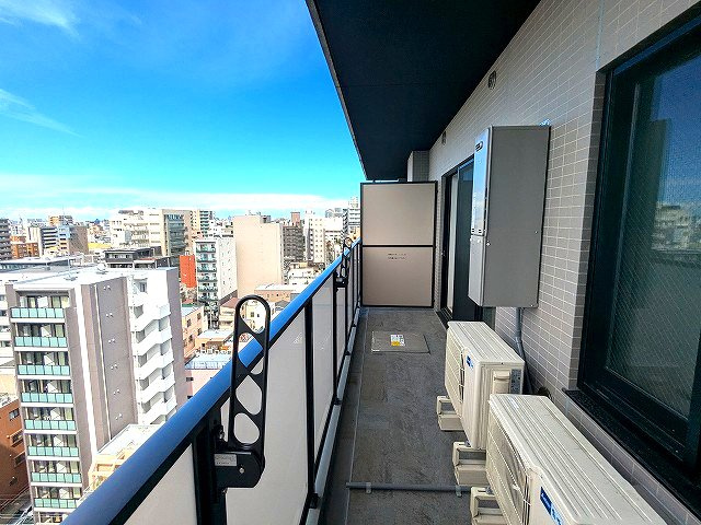 CLARITIA ASAKUSAのバルコニー|12F眺望良好です