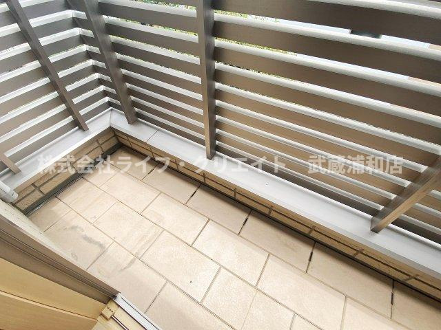 ノルデンシュタットB棟のバルコニー