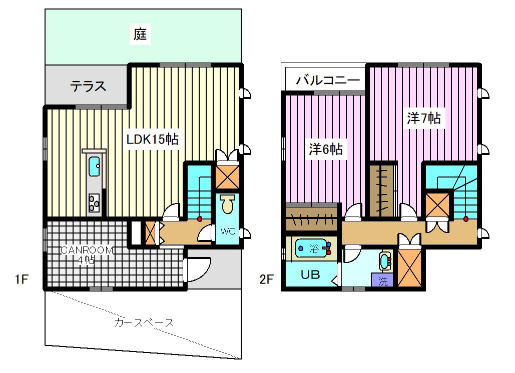 ノルデンシュタットB棟の間取り