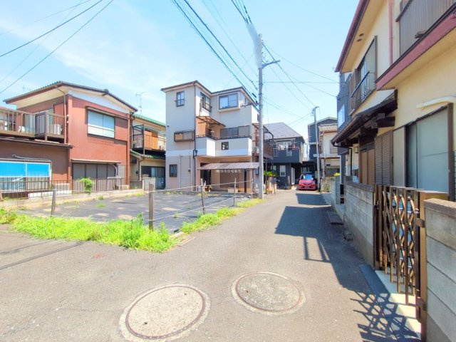 ふじみ野市福岡武蔵野の売地の前面道路含む現地写真