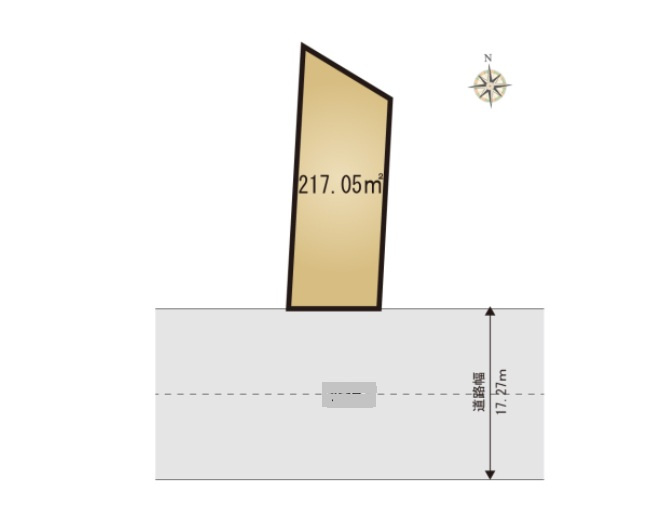 中央区半田町の区画図
