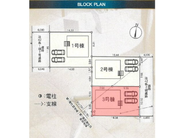 【新築戸建て】秋田市牛島東　第4の区画図
