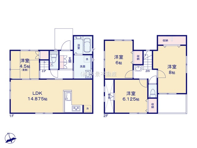 《仲介手数料無料》南区大字円正寺32-1新築一戸建ていろどりアイタウンの間取り