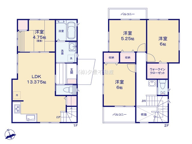 《仲介手数料無料》南区大字円正寺32-1新築一戸建ていろどりアイタウンの間取り