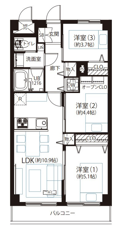 ライオンズマンション吉野町第6の画像