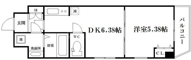 アネールエレ江戸堀の間取り