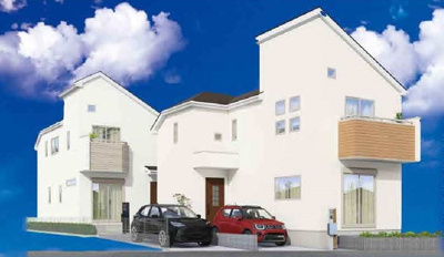 【外観パース】 | 府中市小柳町2丁目新築戸建 | ※パース図はイメージであり、実際の仕様とは異なる場合がございます。