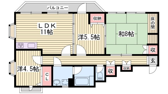 土山第三ビルの間取り