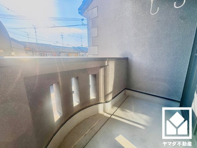 宇治市伊勢田町中荒のバルコニー