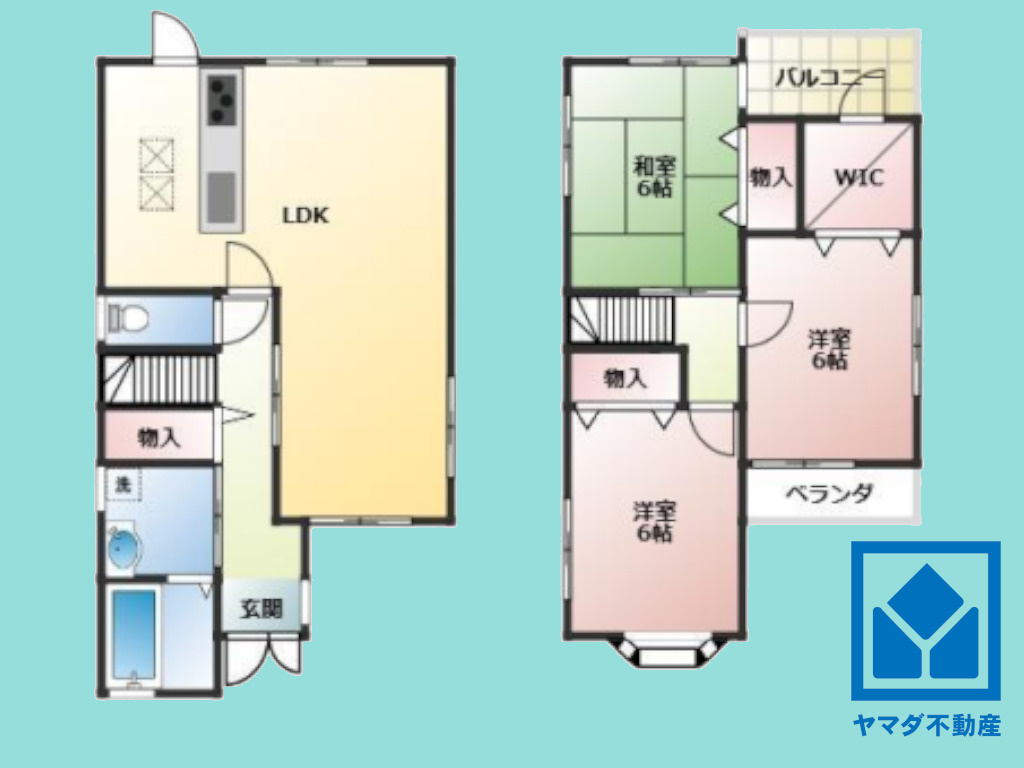 宇治市伊勢田町中荒の間取り