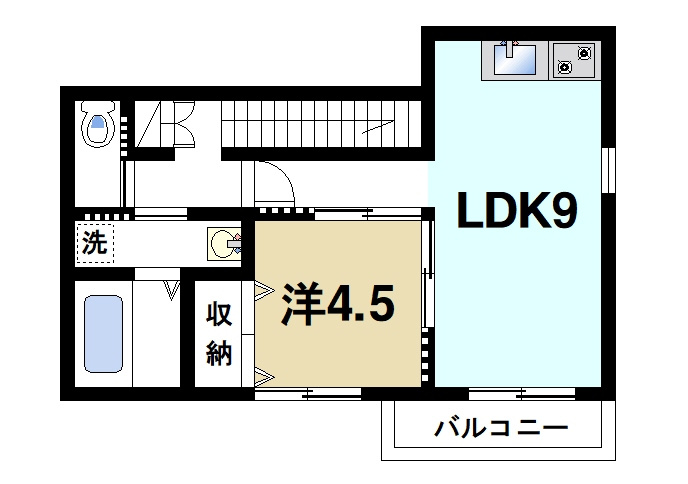ソレイユビセレクト法蓮町Ⅱの間取り