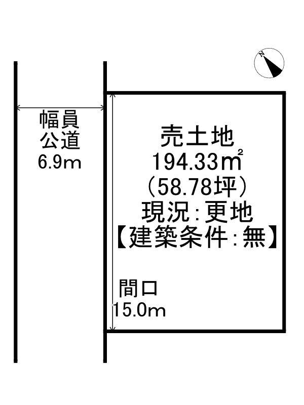姫路市白鳥台1丁目/売土地の土地図