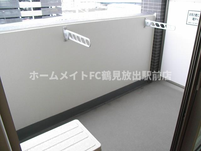 レークス大阪城EASTのバルコニー