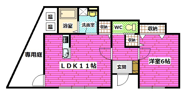 メゾン月見の間取り