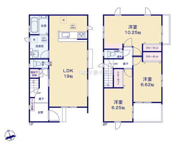 【間取り】 | 《仲介手数料無料》南区大字大谷口1282(2号棟)新築一戸建てグラファーレ