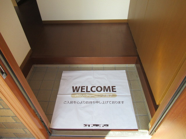 パークハイム壱番館D棟の玄関