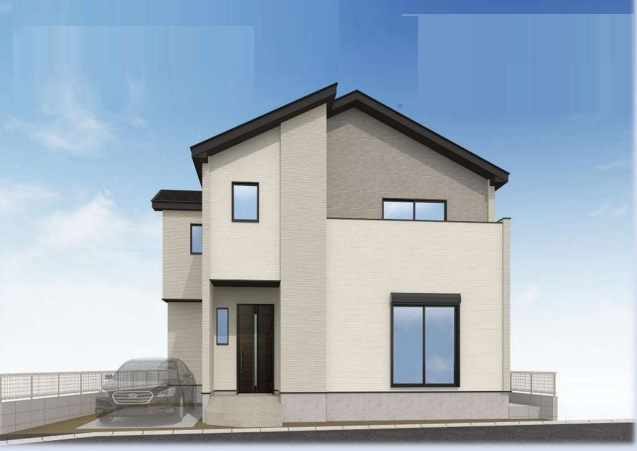 【外観パース】 | 富士見市鶴瀬東2丁目　新築一戸建住宅　全1棟　(ふじみ野店)