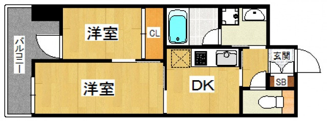 プライム香椎の間取り
