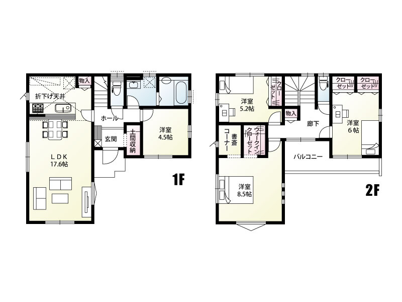 下日出谷東3丁目　6区画　6号棟　配置図