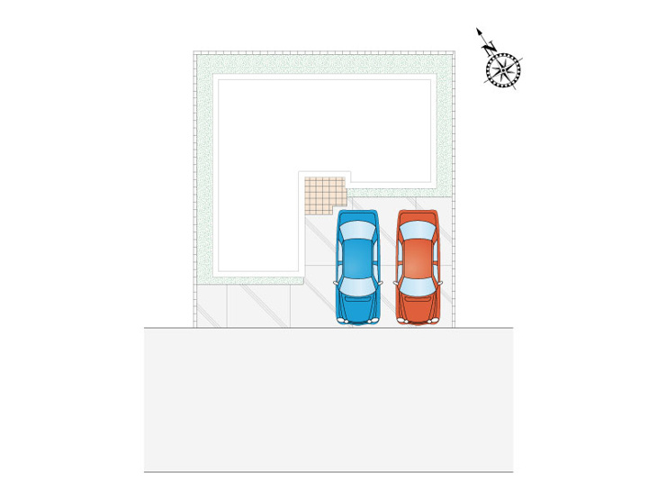 下日出谷東3丁目6号棟　配置図