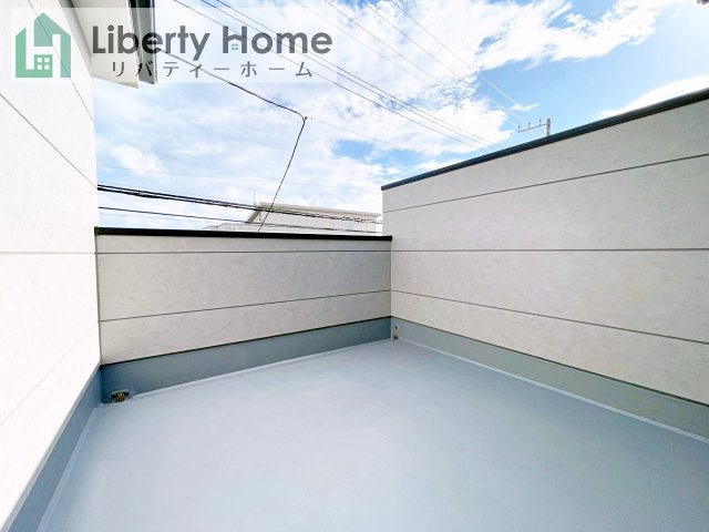 水戸市元吉田町3期　新築戸建のバルコニー