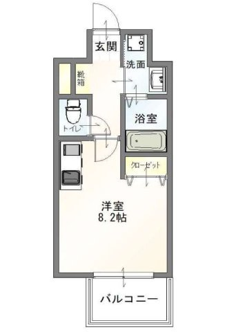 SQUARE箱崎の間取り
