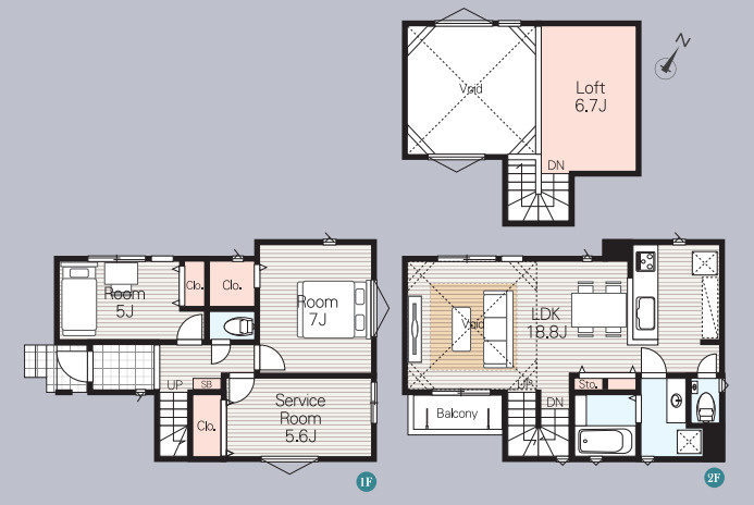 藤沢市辻堂東海岸　新築戸建　全2棟1号棟の外観
