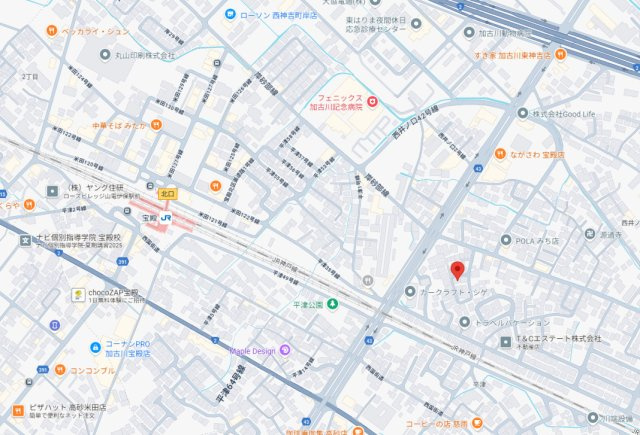 加古川市東神吉町西井ノ口　中古戸建の地図
